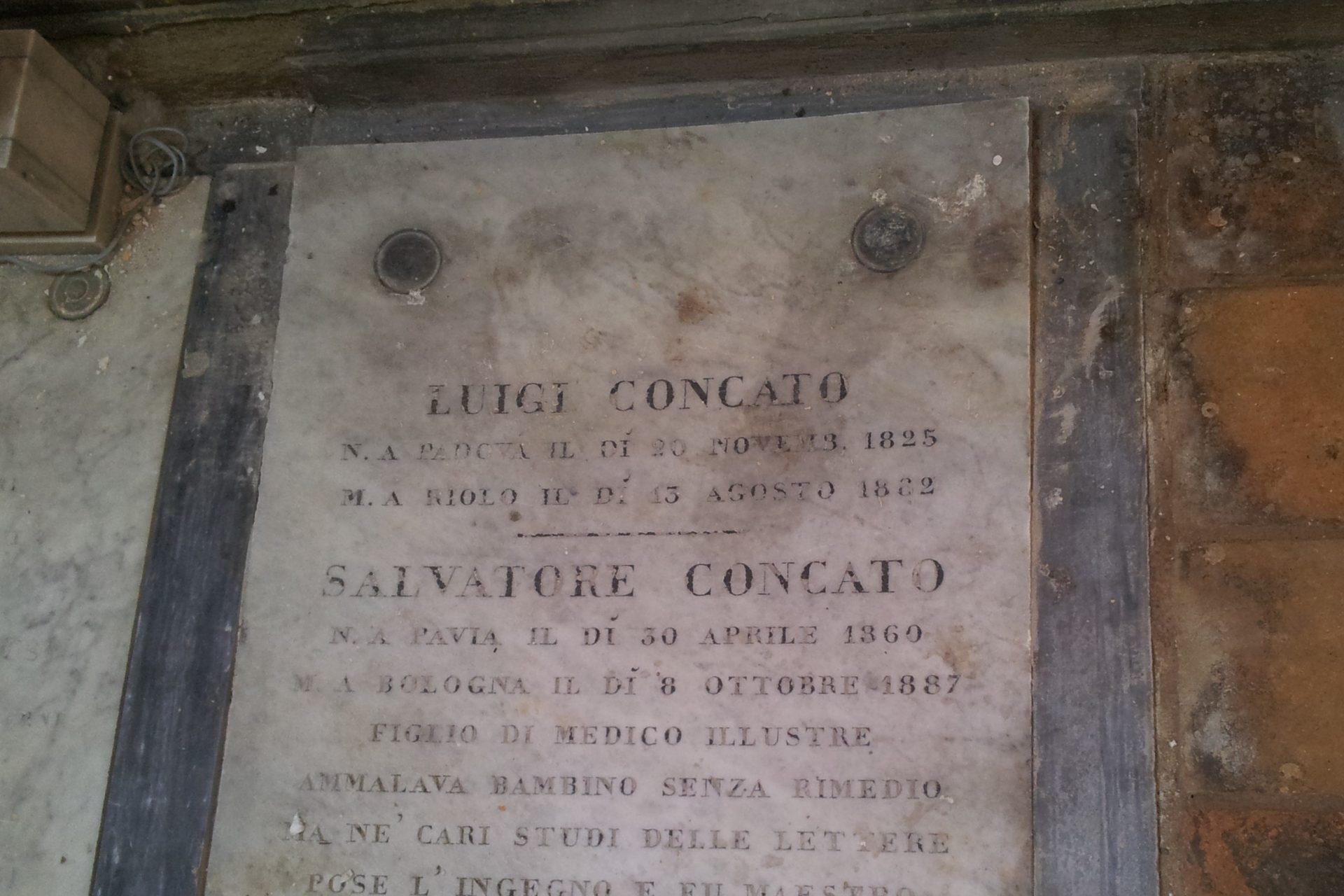 Luigi Concato's tomb, Certosa Cemetery, Bologna - 03.jpg